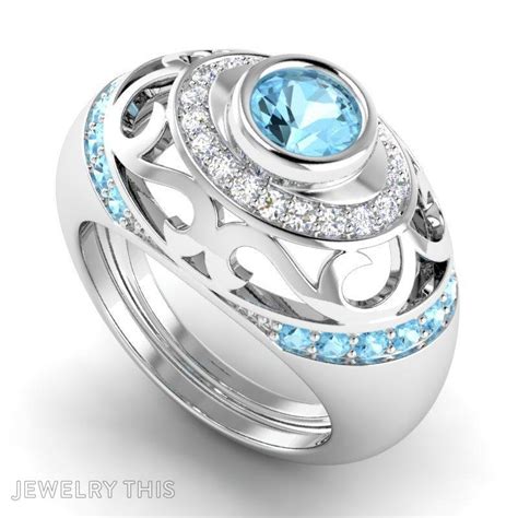Bezel Gemstone Signet Ring Custom Jewelry By Jewelrythis