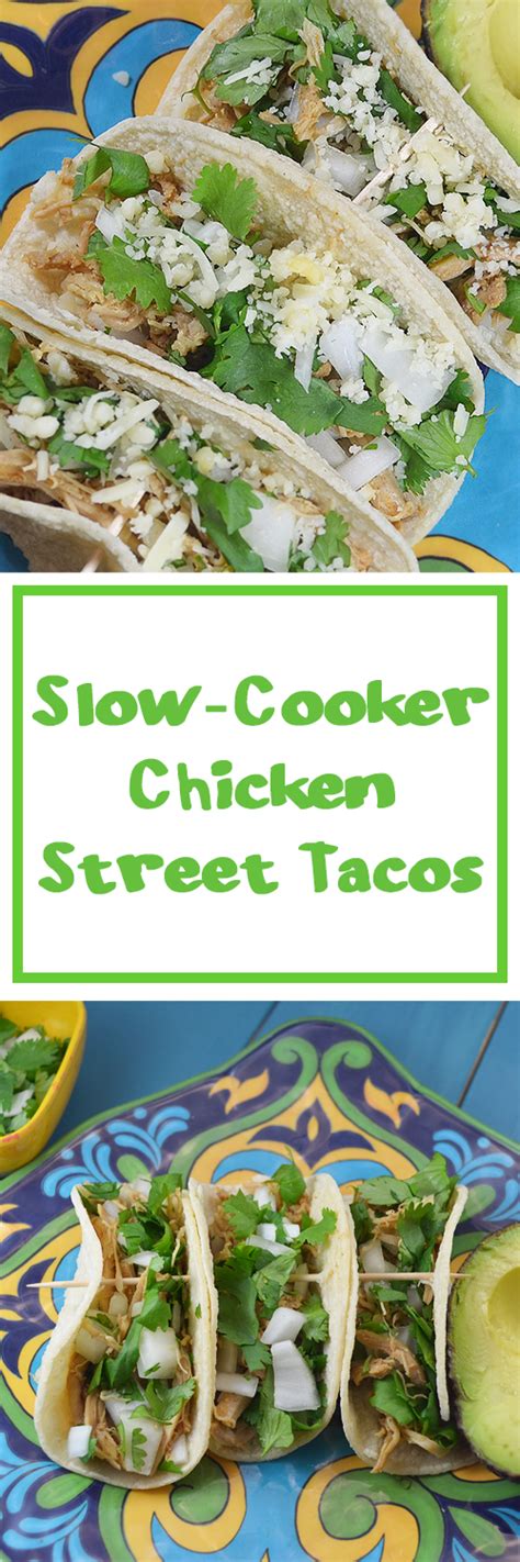 Vegetarian chicken street tacos are delicious, beautiful, healthy, and easy tacos for you next lunch, dinner, or soiree. Slow-cooker Chicken Street Tacos - Today I Might...