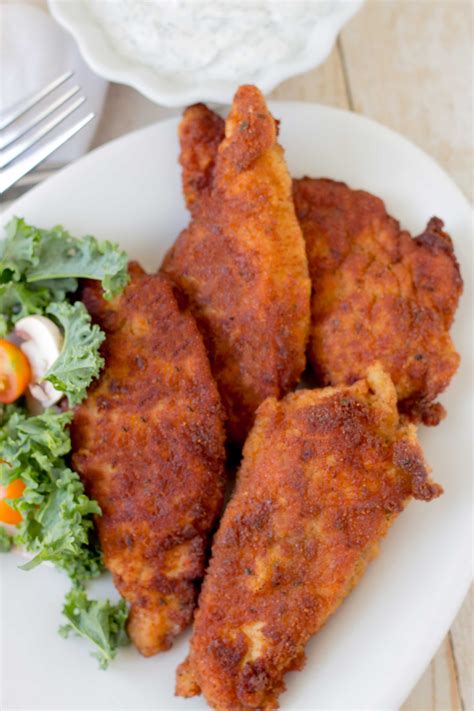 Cook and stir 2 min. Chicken Tenders with Dill Sour Cream Dipping Sauce - Bunny ...