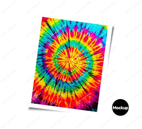 Vibrant Rainbow Tie Dye Pattern Digital Paper Download Etsy