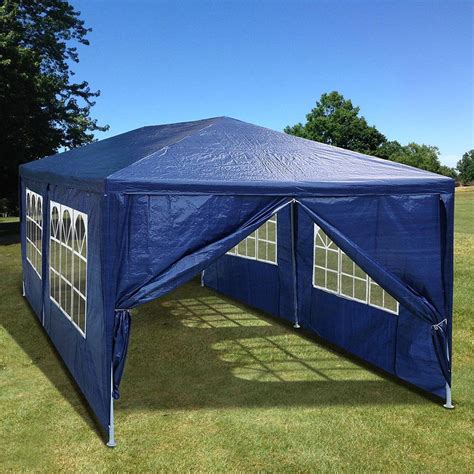 Svebake 10 X 20 Easy Pop Up Canopy Party Event Tent Blue Canopy