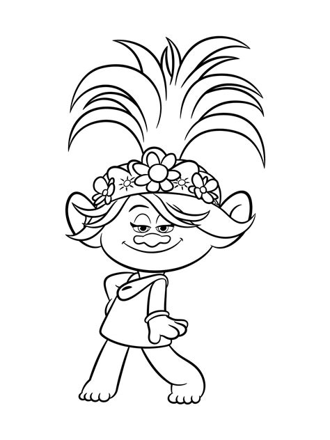 trolls coloring pages free printable trolls coloring pages