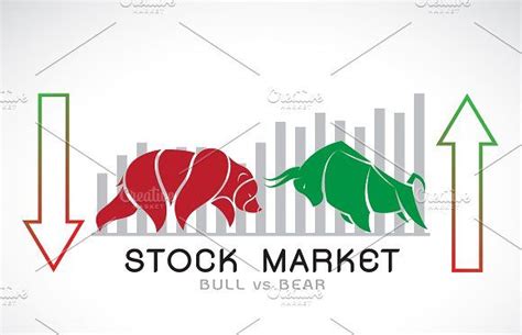 Bull And Bear Symbols Of Stock Market By Yod67 On Creativemarket Stock