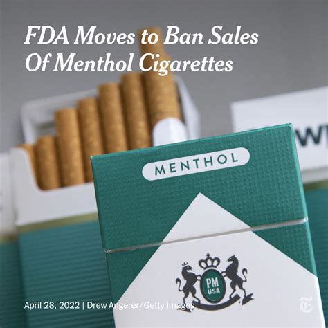 The New York Times On Twitter The Fda Announced A Plan To Ban Sales Of Menthol Flavored