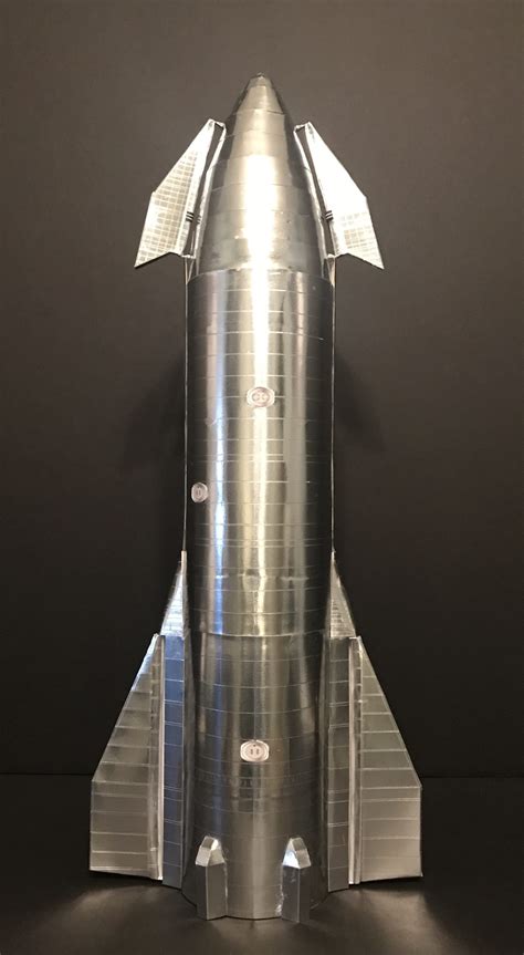 Spacex Starship Axm Paper Space Scale