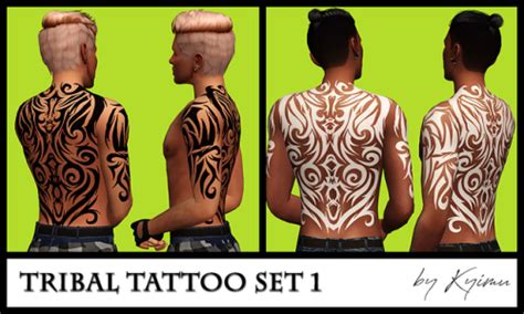 Tribal Tattoo For Your Male Sims Hope You Like It 15 Swatches One