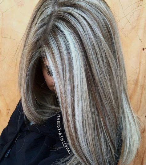 Balayage, the technique creates light and shade throughout your hair. Image result for transition to grey hair with highlights ...