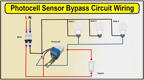 Photocell Sensor Bypass Circuit Wiring Diagram Day Night Sensor Youtube