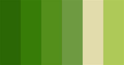 Green Bamboo Color Scheme Cream