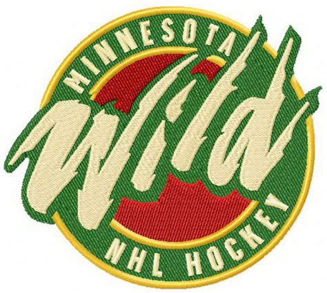 They are members of the central division of the. Minnesota Wild alternative logo machine embroidery design