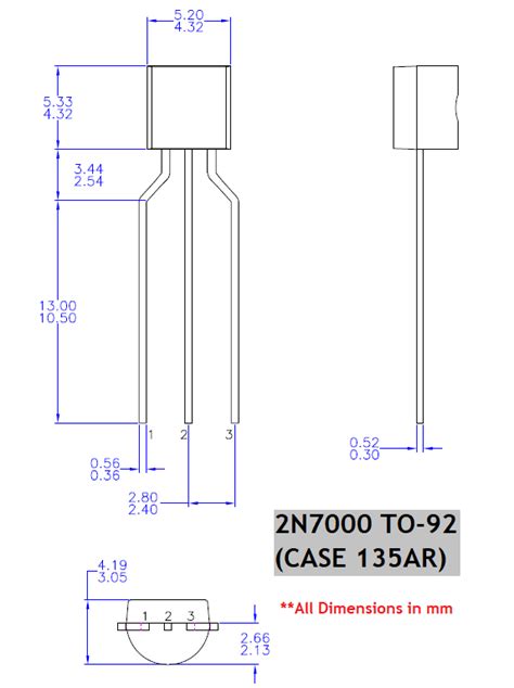 Guide To 2N7000 MOSFET Pinout Specs Equivalent Microcontrollers