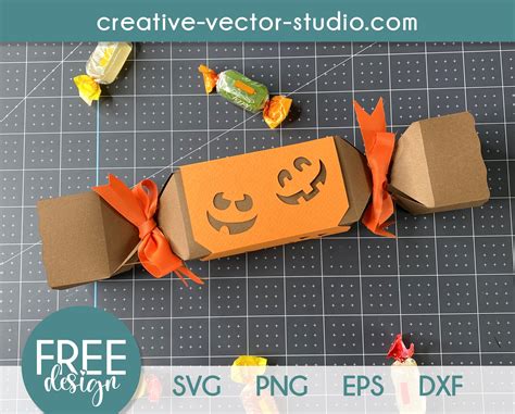 Free Candy Shaped Treat Box Svg Creative Vector Studio