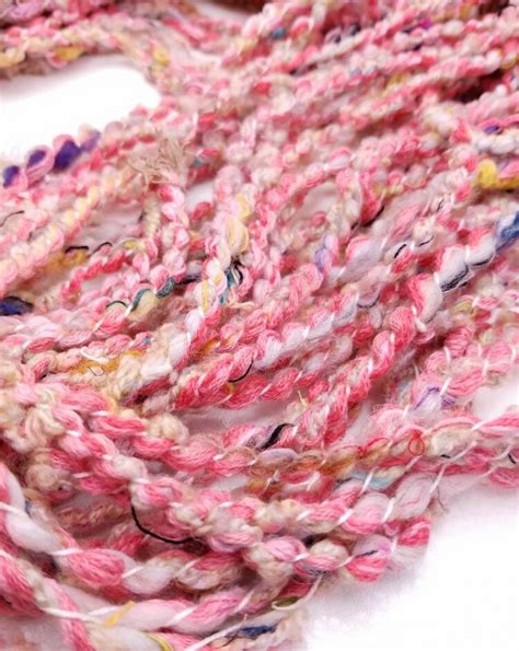 Yarn Bulky Coils Weaving Yarn Hand Spun Art Yarn Recycled Materials