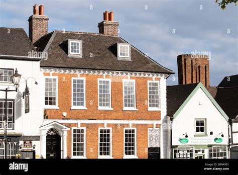 Houses Surrounding The Market Square In Atherstone North Warwickshire