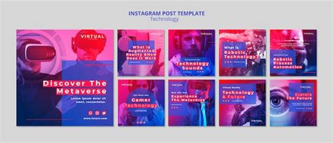 Free Psd Technology Instagram Post Template Design
