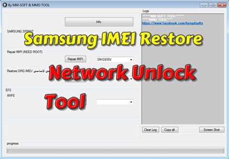 Samsung IMEI Restore Network Unlock Sprint Network Unlock Repair MIPI Restore Original Imei And