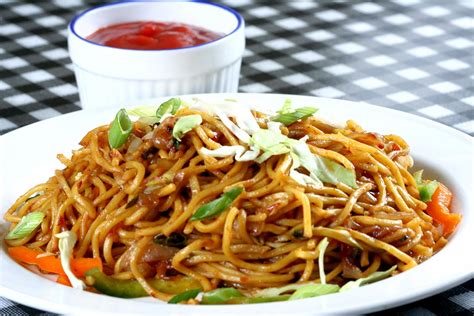 Place noodles in the same water, boil for 5 to 8 minutes then drain. Spicy Vegetable Noodles Recipes by Archana's Kitchen