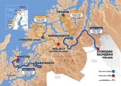 The race for trading routes. Arctic Race of Norway 2020: presentate le tappe, una anche ...