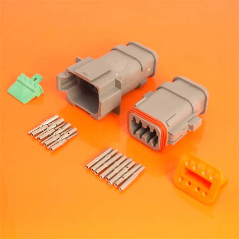 Deutsch Dt Series 8 Way Connector Plug And Receptacle Kit Dt06 08sa