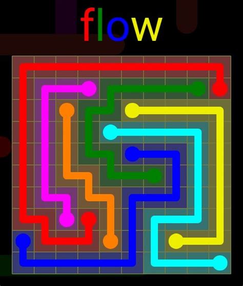 Flow Extreme Pack 2 10x10 Level 26 Solution Flow Gaming Logos