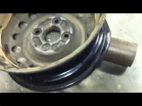 Sadly, once chrome starts pitting, it loses its shine in a hurry. How to Fix a Bent Rim. - YouTube