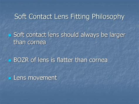 Basic Principle Of Soft Contact Lens Fitting Ppt Download