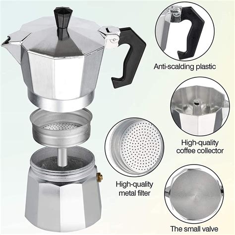 Sorelle Home And Kitchen Stovetop Espresso And Coffee Maker Moka Pot