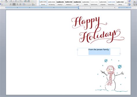 free customizable printable holiday cards printable templates