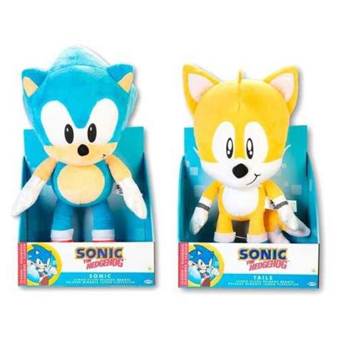 Sonic Jumbo Plush Asst Sonic The Hedgehog Sonic And Tails Peluch