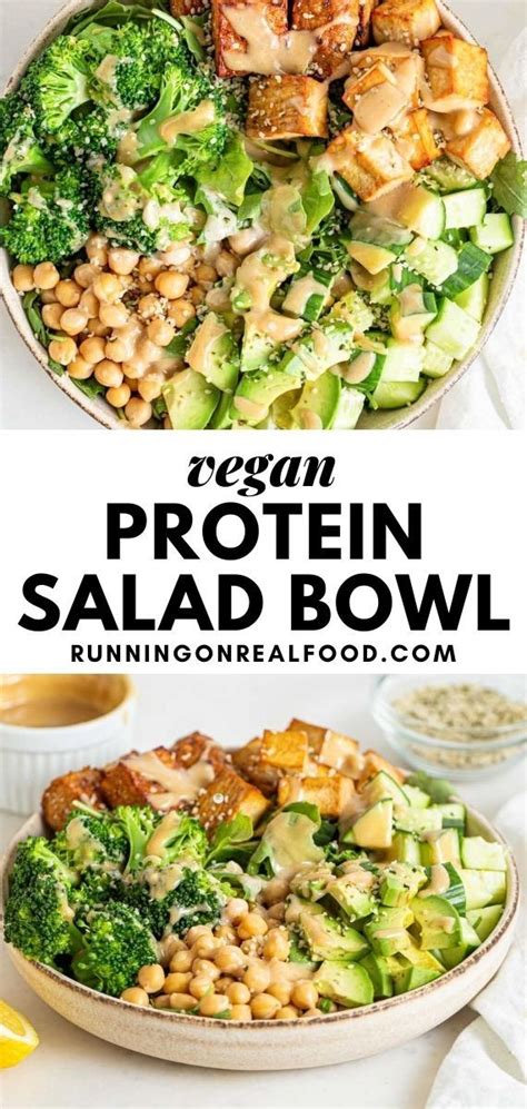 High Protein Vegan Salad Recipe Vegan Salad Bowl Vegan Salad