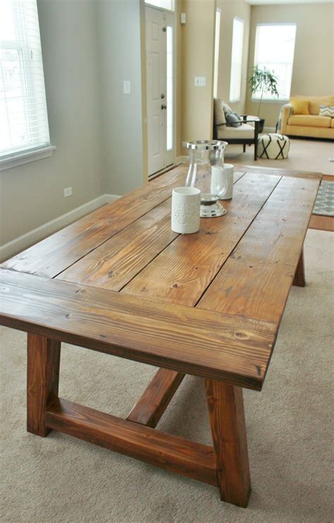 Build this small kitchen trestle table and nesting benches shown on the right with just a few tools using scraps laying around your shop! Holy Cannoli! We Built a Farmhouse Dining Room Table ...