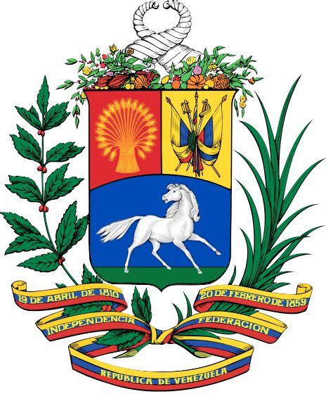 Escudo De Venezuela Wikipedia La Enciclopedia Libre Coat Of Arms