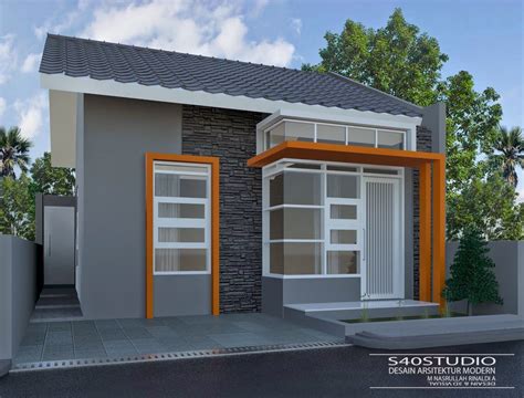 Desain Tampak Depan Rumah Minimalis Lantai Lebar Meter Deagam Design