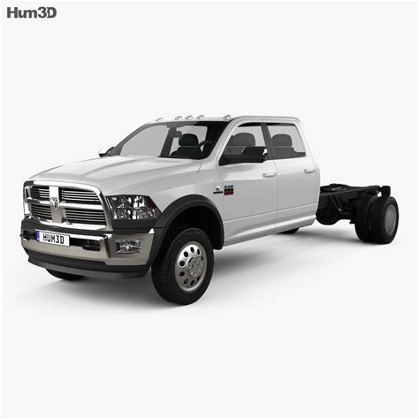 Dodge vehicles are bred for performance. Dodge Ram Crew Cab Chassis L2 Laramie 2012 3D model ...