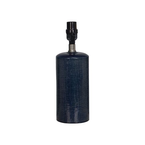Industrial table lamp base e26/e27 ceramic base holder, vintage small desk lamp with plug in cord on/off switch edison lamp for home lighting decor (small). Linen Textured Ceramic Small Lamp Base Dark Blue ...