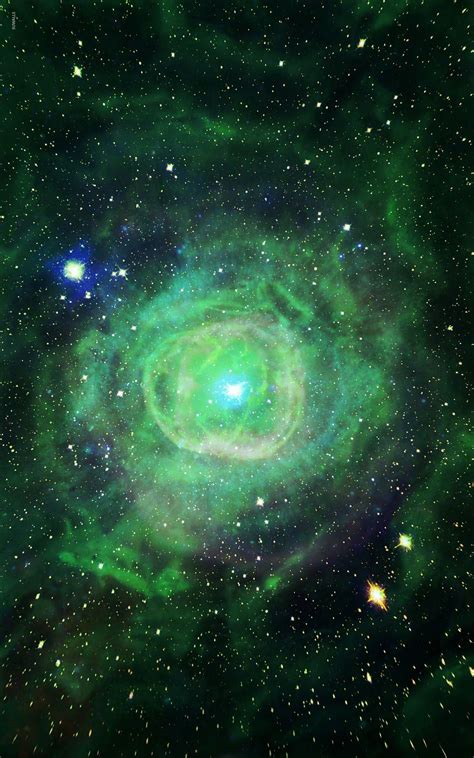 Green Galaxy 🌌 Green Galaxy Astronomy Galaxy Planets