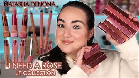 Natasha Denona I Need A Rose Lip Collection Try On Comparisons