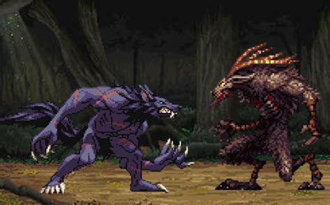 Werewolf Vs Wendigo Sprite 1 By Marz53 On Deviantart