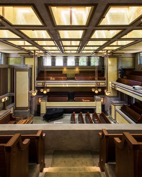 Restoration Done Wright A Look Inside Unity Temple Frank Lloyd