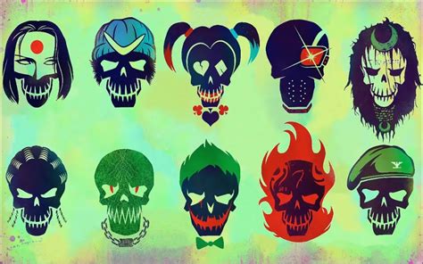 7x5ft Suicide Squad Masks Skull Pattern Custom Photo Studio Backdrops