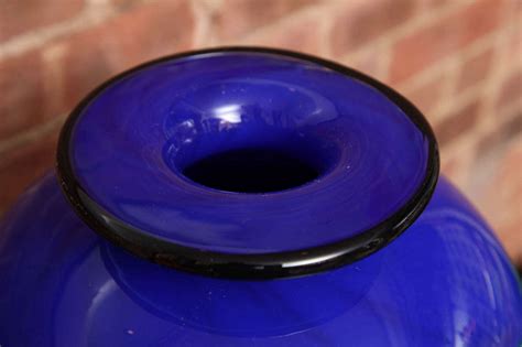 Contemporary Large Glass Vase Cobalt Collection By Ioan Nemtoi At 1stdibs