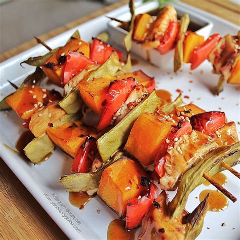 Brochetas De Pollo Con Verduras Cocinandomelavida