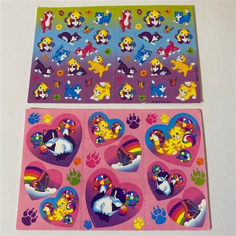 Lisa Frank Other Vintage Lisa Frank Kittens 2 Sticker Sheets Poshmark