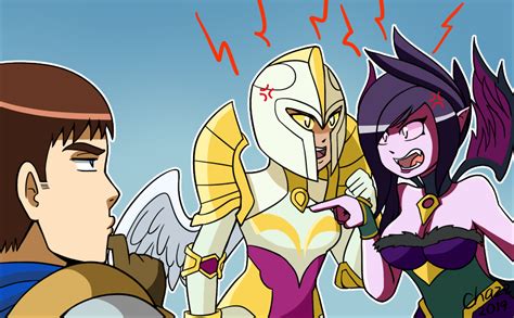 Lol Does Kayle And Morgana Look Different By Chazzpineda On Deviantart