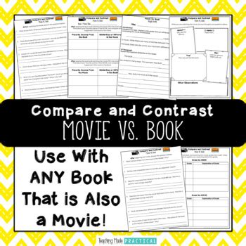 A civil action book vs movie vs reality: Movie Vs. Book Activities - Comparing Books and Movies ...