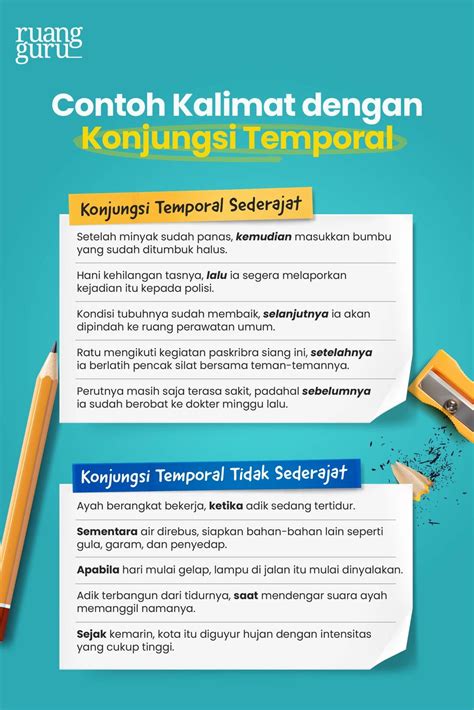 Konjungsi Temporal Pengertian Ciri Fungsi Jenis Contoh