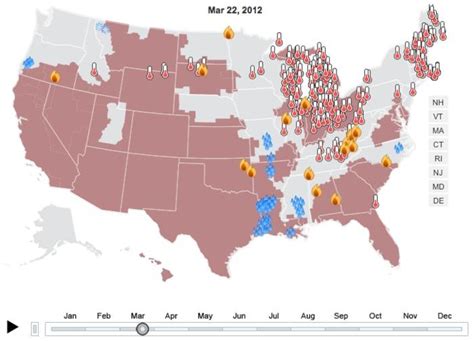 Thousands Of Monthly Records Broken In 2012 In The United States