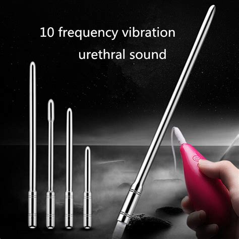 Vibrator 10 Frequency Urethral Sound Catheter Penis Insert Dilator 2 2eo