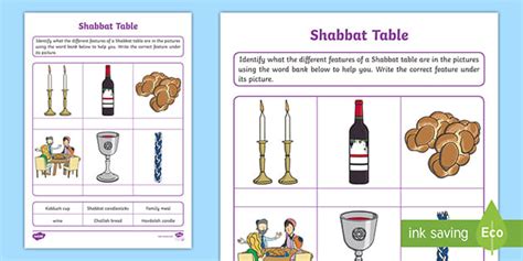 Shabbat Worksheet Ks1 Religion Judaism Resources