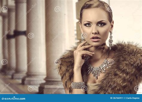 Charming Rich Fashion Lady Stock Image Image Of Alluring 36766911